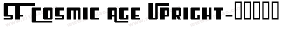 SF Cosmic Age Upright字体转换